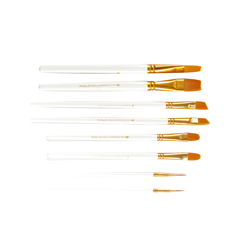 What are the 5 types of paint brushes?