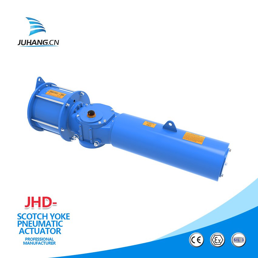 What is a Scotch Yoke Pneumatic Actuator, and how does it function?