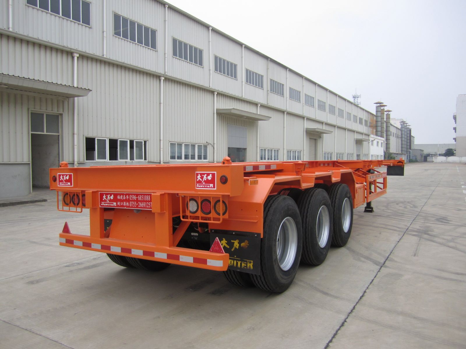 Skeleton Semi Trailers with JOST 3.5 inch king pin